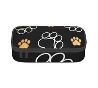 CMJSGG Impresiones de Patas de Perro Sories Impresas, Estuche para lápices, Estuche para lápices Estuche para lápices de Gran Capacidad Estuche para cosméticos