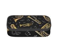 CMJSGG Instrumentos Musicales Impresión Clásica, Estuche para lápices, Estuche para lápices Estuche para lápices de Gran Capacidad Estuche para cosméticos