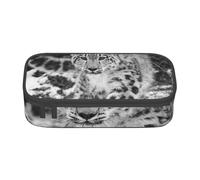 CMJSGG Leopardo de Nieve, Estuche para lápices, Estuche para lápices Estuche para lápices de Gran Capacidad Estuche para cosméticos