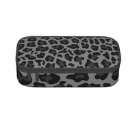 CMJSGG Leopardo Gris y Negro, Estuche para lápices, Estuche para lápices Estuche para lápices de Gran Capacidad Estuche para cosméticos