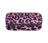 CMJSGG Leopardo Morado, Estuche para lápices, Estuche para lápices Estuche para lápices de Gran Capacidad Estuche para cosméticos