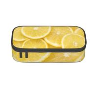 CMJSGG Limón Amarillo Estampado, Estuche para lápices, Estuche para lápices Estuche para lápices de Gran Capacidad Estuche para cosméticos