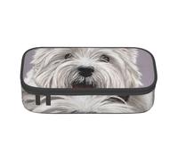 CMJSGG Lindo Arte del Perro West Highland Terrier Impreso, Estuche para lápices, Estuche para lápices Estuche para lápices de Gran Capacidad Estuche para cosméticos