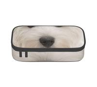 CMJSGG Lindo Cachorro Westie, Estuche para lápices, Estuche para lápices Estuche para lápices de Gran Capacidad Estuche para cosméticos