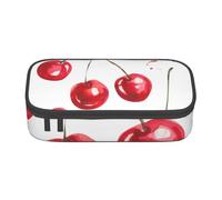 CMJSGG Lindo Estampado de Cerezas., Estuche para lápices, Estuche para lápices Estuche para lápices de Gran Capacidad Estuche para cosméticos