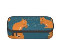 CMJSGG Lindo patrón Animal Ardilla, Estuche para lápices, Estuche para lápices Estuche para lápices de Gran Capacidad Estuche para cosméticos