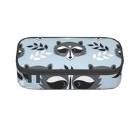 CMJSGG Lindo patrón de Mapache, Estuche para lápices, Estuche para lápices Estuche para lápices de Gran Capacidad Estuche para cosméticos