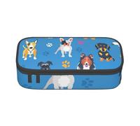 CMJSGG Lindo patrón de Perro Labrador, Estuche para lápices, Estuche para lápices Estuche para lápices de Gran Capacidad Estuche para cosméticos