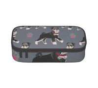 CMJSGG Lindo Perro de Animal Schnauzer, Estuche para lápices, Estuche para lápices Estuche para lápices de Gran Capacidad Estuche para cosméticos