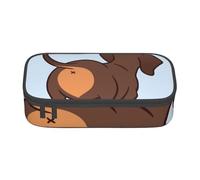 CMJSGG Lindo Perro Salchicha, Estuche para lápices, Estuche para lápices Estuche para lápices de Gran Capacidad Estuche para cosméticos