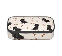 CMJSGG Lindo Perro Salchicha, Estuche para lápices, Estuche para lápices Estuche para lápices de Gran Capacidad Estuche para cosméticos