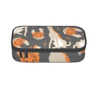 CMJSGG Lindo Sabueso Afgano, Estuche para lápices, Estuche para lápices Estuche para lápices de Gran Capacidad Estuche para cosméticos