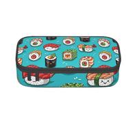 CMJSGG Lindo Sushi Kawaii, Estuche para lápices, Estuche para lápices Estuche para lápices de Gran Capacidad Estuche para cosméticos