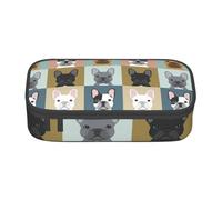 CMJSGG Lindos Bulldogs franceses, Estuche para lápices, Estuche para lápices Estuche para lápices de Gran Capacidad Estuche para cosméticos