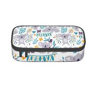CMJSGG Lindos Osos Koala y Flores, Estuche para lápices, Estuche para lápices Estuche para lápices de Gran Capacidad Estuche para cosméticos