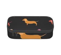 CMJSGG Lindos Perros Salchicha, Estuche para lápices, Estuche para lápices Estuche para lápices de Gran Capacidad Estuche para cosméticos