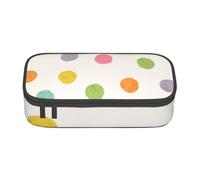 CMJSGG Lunares de Colores Brillantes, Estuche para lápices, Estuche para lápices Estuche para lápices de Gran Capacidad Estuche para cosméticos