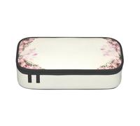 CMJSGG Marco Ovalado De Rosas Rosadas Vintage, Estuche para lápices, Estuche para lápices Estuche para lápices de Gran Capacidad Estuche para cosméticos