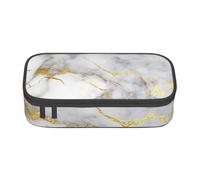 CMJSGG Mármol Dorado, Estuche para lápices, Estuche para lápices Estuche para lápices de Gran Capacidad Estuche para cosméticos