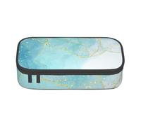 CMJSGG Mármol líquido Azul, Estuche para lápices, Estuche para lápices Estuche para lápices de Gran Capacidad Estuche para cosméticos