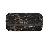 CMJSGG Mármol Negro Oro, Estuche para lápices, Estuche para lápices Estuche para lápices de Gran Capacidad Estuche para cosméticos