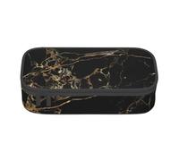 CMJSGG Mármol Negro Oro, Estuche para lápices, Estuche para lápices Estuche para lápices de Gran Capacidad Estuche para cosméticos