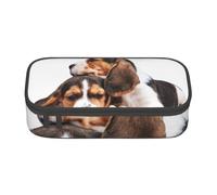 CMJSGG Mascotas Lindas Cachorros Beagle Perros, Estuche para lápices, Estuche para lápices Estuche para lápices de Gran Capacidad Estuche para cosméticos
