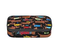 CMJSGG Me Encanta mi Perro Dachshunds Imprimir, Estuche para lápices, Estuche para lápices Estuche para lápices de Gran Capacidad Estuche para cosméticos