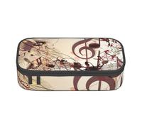 CMJSGG Notas Musicales, Estuche para lápices, Estuche para lápices Estuche para lápices de Gran Capacidad Estuche para cosméticos