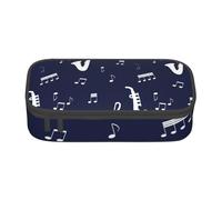 CMJSGG Notas Musicales Saxofones, Estuche para lápices, Estuche para lápices Estuche para lápices de Gran Capacidad Estuche para cosméticos