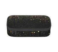 CMJSGG Oro Brillo Negro Fresco Moderno, Estuche para lápices, Estuche para lápices Estuche para lápices de Gran Capacidad Estuche para cosméticos
