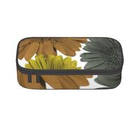 CMJSGG Otoño Moderno Colores Gerbera Margaritas Floral, Estuche para lápices, Estuche para lápices Estuche para lápices de Gran Capacidad Estuche para cosméticos
