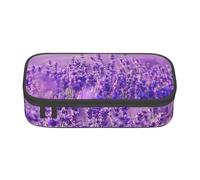 CMJSGG Paisaje Flor Lavanda Púrpura Paisaje, Estuche para lápices, Estuche para lápices Estuche para lápices de Gran Capacidad Estuche para cosméticos