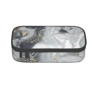 CMJSGG Pastel De Salpicaduras Abstractas De Mármol Gris, Estuche para lápices, Estuche para lápices Estuche para lápices de Gran Capacidad Estuche para cosméticos