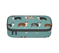CMJSGG pastores australianos, Estuche para lápices, Estuche para lápices Estuche para lápices de Gran Capacidad Estuche para cosméticos