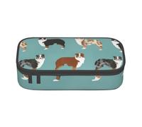 CMJSGG pastores australianos, Estuche para lápices, Estuche para lápices Estuche para lápices de Gran Capacidad Estuche para cosméticos