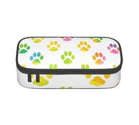 CMJSGG Pata de Perro Acuarela, Estuche para lápices, Estuche para lápices Estuche para lápices de Gran Capacidad Estuche para cosméticos