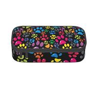 CMJSGG Pata de Perro Colorida, Estuche para lápices, Estuche para lápices Estuche para lápices de Gran Capacidad Estuche para cosméticos
