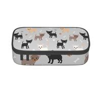 CMJSGG Patas y Huesos de Chihuahua, Estuche para lápices, Estuche para lápices Estuche para lápices de Gran Capacidad Estuche para cosméticos