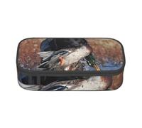 CMJSGG Pato Caza Labrador Perro Cool Negro Cachorro Animal, Estuche para lápices, Estuche para lápices Estuche para lápices de Gran Capacidad Estuche para cosméticos
