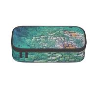 CMJSGG Patrón de Olas del océano de Playa, Estuche para lápices, Estuche para lápices Estuche para lápices de Gran Capacidad Estuche para cosméticos