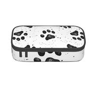 CMJSGG Patrón de Pata de Perro, Estuche para lápices, Estuche para lápices Estuche para lápices de Gran Capacidad Estuche para cosméticos
