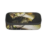 CMJSGG Patrón de Peces, Estuche para lápices, Estuche para lápices Estuche para lápices de Gran Capacidad Estuche para cosméticos