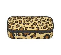 CMJSGG Patrón de Textura de Leopardo, Estuche para lápices, Estuche para lápices Estuche para lápices de Gran Capacidad Estuche para cosméticos