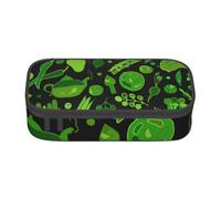 CMJSGG Patrón de Verduras Verdes, Estuche para lápices, Estuche para lápices Estuche para lápices de Gran Capacidad Estuche para cosméticos