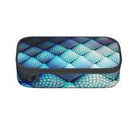 CMJSGG Patrón geométrico Azul Marino, Estuche para lápices, Estuche para lápices Estuche para lápices de Gran Capacidad Estuche para cosméticos