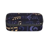 CMJSGG Patrón sin Costuras de música, Estuche para lápices, Estuche para lápices Estuche para lápices de Gran Capacidad Estuche para cosméticos