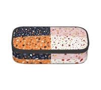 CMJSGG Patrones de terrazo de Vector Transparente, Estuche para lápices, Estuche para lápices Estuche para lápices de Gran Capacidad Estuche para cosméticos