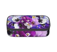 CMJSGG Pensamiento gráfico Pascua Flores de Primavera, Estuche para lápices, Estuche para lápices Estuche para lápices de Gran Capacidad Estuche para cosméticos