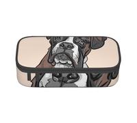 CMJSGG Perro Boxeador, Estuche para lápices, Estuche para lápices Estuche para lápices de Gran Capacidad Estuche para cosméticos